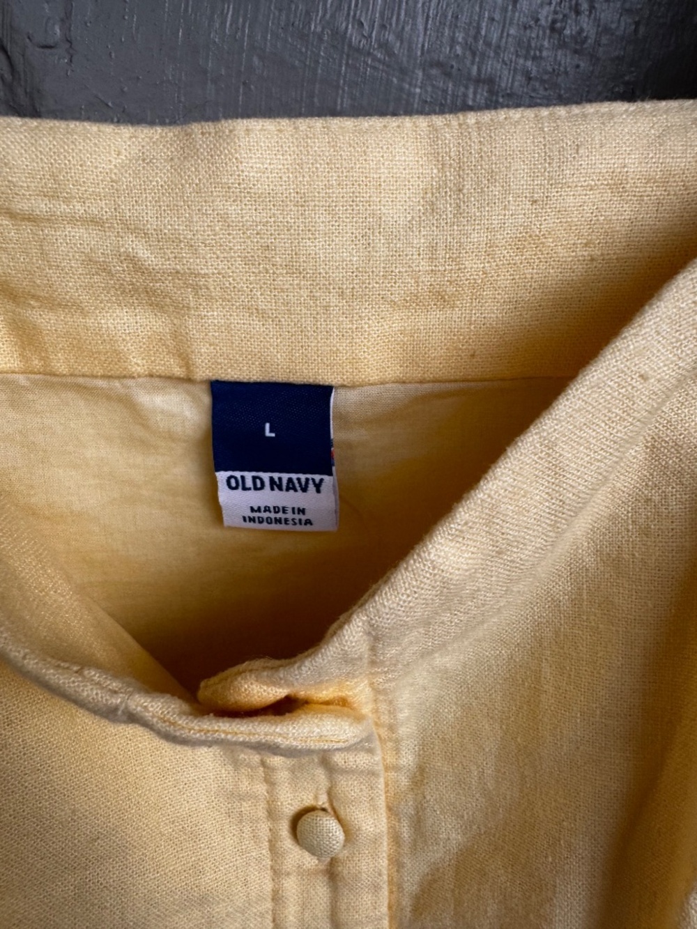 Button Front Linen Blend Summer Top - Picture 4 of 5